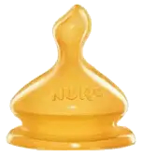 Bottles Teats Nipples: NUK First Choice WIDE NECK Anti-Colic Teats LATEX - Pack of 2