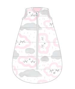 2 5 Tog Sleeping Bags: Studio Bag No Arms Cotton 0-6m My First 2.5 TOG CLOUDS PINK