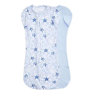 New: essentials twinkling stars blue 0-3m Snug Swaddle 2pk