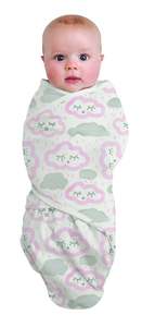 Swaddles Baby Studio: Swaddlewrap Small CLOUDS - PINK