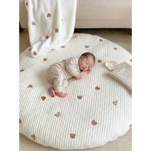 Baby Sleep Nz: Cotton Baby Play Mat | Soft Padded Round Mat NZ