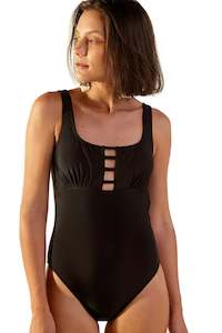 Premuim Swimsuits: West Black One Piece