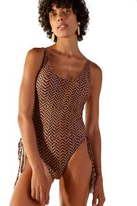 Premuim Swimsuits: One Piece Lace Up Guinea