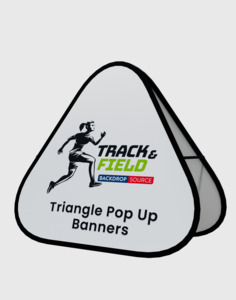 Pop Up Banner Displays: Triangle Pop Up Banners ( Double Side Printed)