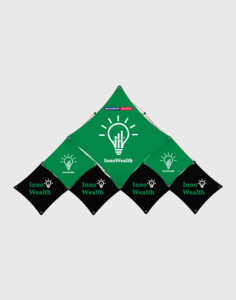 Pop Up Banner Displays: Triangular (large) - Pop Up GeoMetrix Grid Display