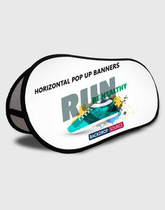 Pop Up Banner Displays: Horizontal Pop Up Banners ( Double Side Printed)