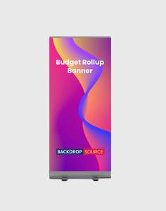 Retractable Roll Up Banner Stand: Budget Roll Up Banner