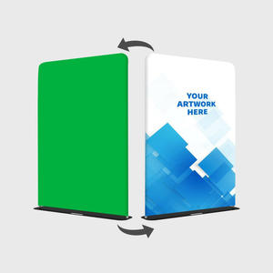 Work From Home Chroma Key Video Kits: Chroma Green/Customized Design Backdrop for Backgrounds (Size 2m wide x 2.3m high)