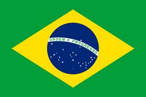 Customized Printed Backdrops: Brazil Country Flag