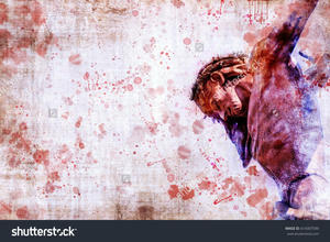 Jesus Christ On The Cross Backdrop
