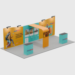 Modular Displays For 20ft Wide Exhibitions Booth: The Ultimate Exhibition Ensemble - 6m x 3m
