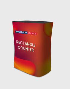 Custom Printed Counters Displays: Rectangle Fabric Display Counter (For Podium & Booth Exhibitions)