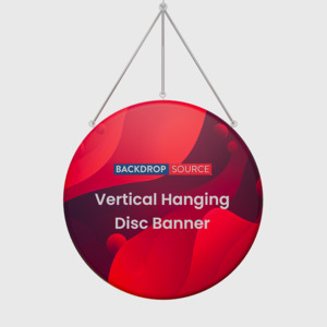 Vertical Hanging Disc Banner