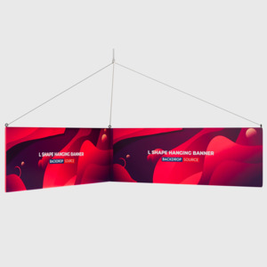 Hanging Banners Displays: L Shape Hanging Banner