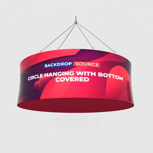 Hanging Banners Displays: Circle Hanging with Bottom covered