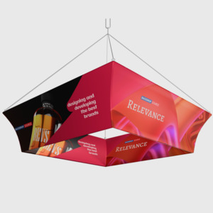 Hanging Banners Displays: Tapered Square Hanging Display