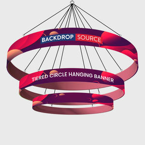 Hanging Banners Displays: Tiered Circle Hanging Banner