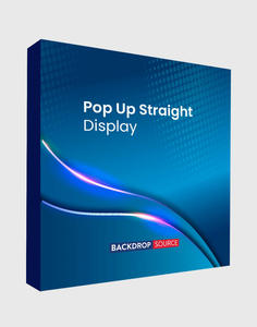 Pop Up Banner Displays: Velcro Fabric Pop Up Straight Display Media Wall for all Exhibitions