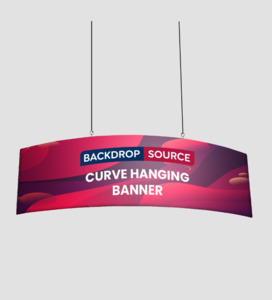 Hanging Banners Displays: Curved Hanging Banner