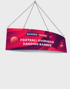 Hanging Banners Displays: Football Overhead Hanging Banner