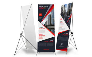 Retractable Roll Up Banner Stand: X-Banner Stands