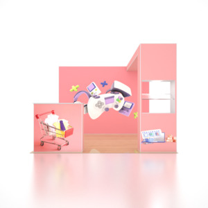 Modular Displays For Exhibitions Booth: SEG Pro Popup Booth – Model 3 (3m x 3m)