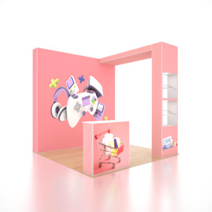 Modular Displays For Exhibitions Booth: SEG Pro Popup Booth – Model 2 (3m x 3m)