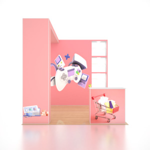 Modular Displays For Exhibitions Booth: SEG Pro Popup Booth – Model 1 (3m x 3m)