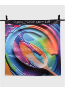 Duplex Fabric Printing: Duplex Shiny Satin Polyester