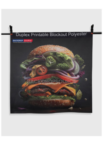 Duplex Fabric Printing: Duplex Blockout Polyester Backdrop (300 GSM)