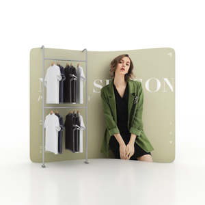 Apparel Display Frame with Dual Hanger Bars