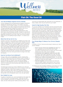 Fish Oil: The Good Oil
