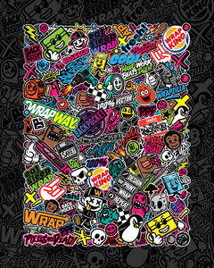 Wrap Background Fills: Sticker Bomb Pack | Wrap Edition | Separate elements