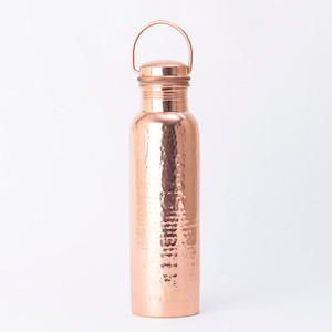 Copper Hammered Drink Bottle Back to basics