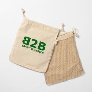 Products: Cotton & Net produce bag (set of 3) Back to basics