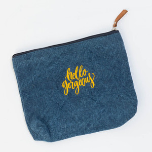 Products: Hello Gorgeous Jute Pouch Bag Back to basics