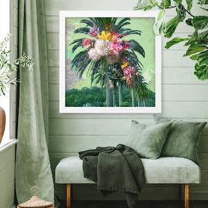 Art Prints: Floral Palm Art Print