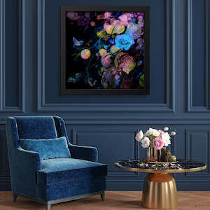 Art Prints: Fluro Floral Art Print