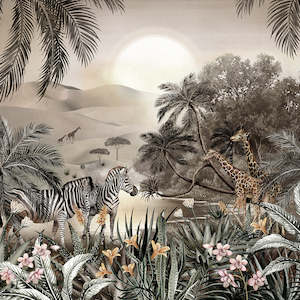 Avalana Design Murals: Savanna Sunset