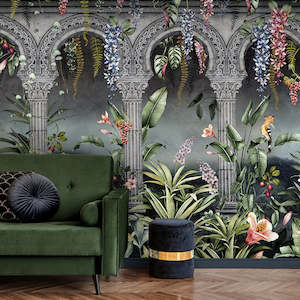 Avalana Design Murals: Gardens of Petra Charcoal