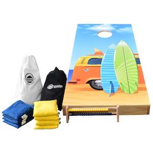 Premium Wooden Cornhole Sets: Kombi Van Design