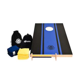 Premium Wooden Cornhole Sets: Compact Runway Design