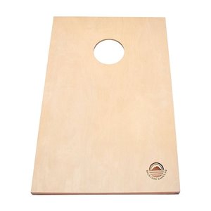 Single Cornhole Board: Stand Alone Compact Natural Board