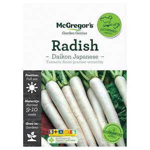 McGregor's Radish Daikon Specialty Seeds