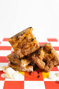 Peach and Passionfruit Blondie - 3 Slices