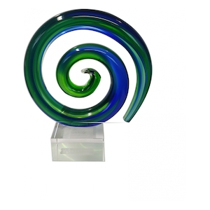 Trophies: Koru crystal spirals