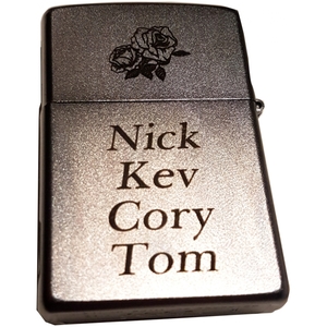 High Quality Engravings: Stainless steel Zippo lighter