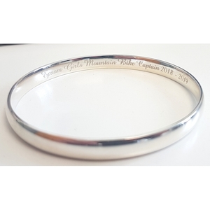 High Quality Engravings: Sterling Silver bangle