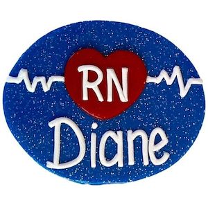 Products: Heart Beat B - Nursing name badges from badgeorders.co.nz