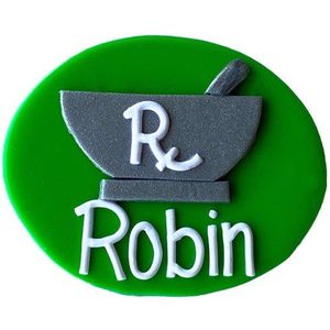 Products: Mortar & Pestle - Nursing name badges from badgeorders.co.nz